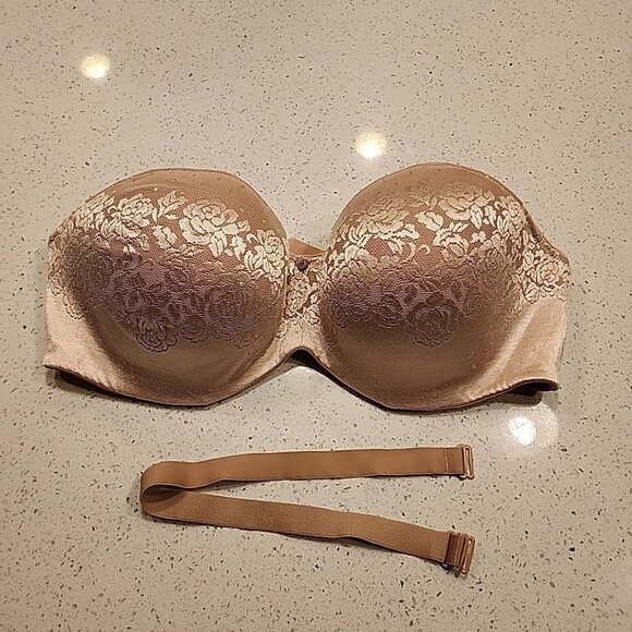 Soma Other - Soma Stunning Support Strapless Bra 38DDD Nude Underwire Lined *1 Strap